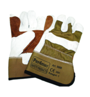 Leather Double Palm High Durability Work Glove, Superior Abrasion and Heat Resistance, Ergonomic Comfort for Welding, Metal Fabrication, and Construction, Extended Protection for Demanding Tasks